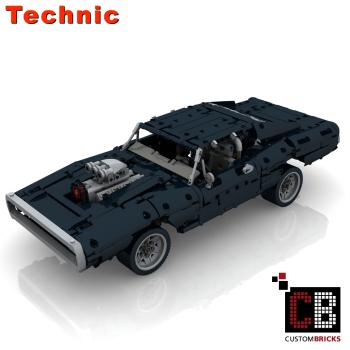 Custom RC schwarzes US Auto MOC