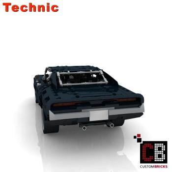 Custom RC schwarzes US Auto MOC