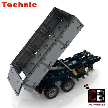 CUSTOM trailer 2-axle with tipping function - grey