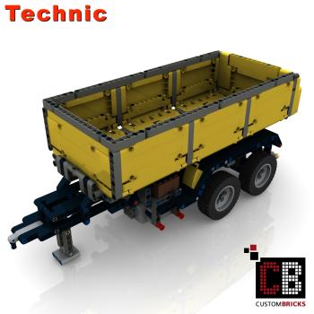Custom 42043 LKW Anhänger 2-Achser mit Kippfunktion - gelb