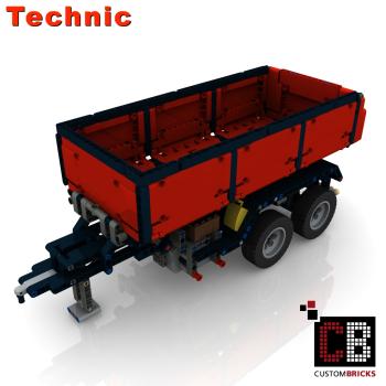 Custom 42043 trailer 2-axle with tipping function - red