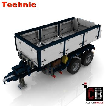 Custom LKW 42043 Anhänger 2-Achser mit Kippfunktion - weiß
