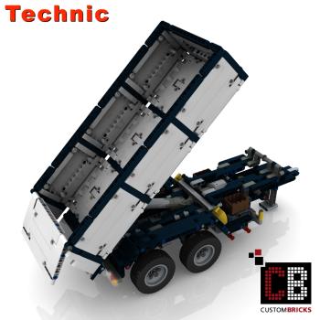 Custom LKW 42043 Anhänger 2-Achser mit Kippfunktion - weiß