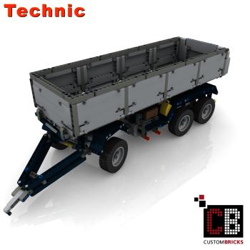 Custom 42043 trailer with tipping function - grey