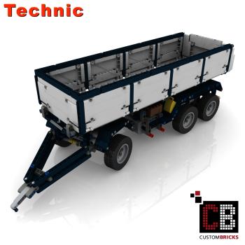 Custom LKW 42043 Anhänger mit Kippfunktion - weiß