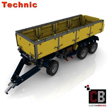 Custom 42043 trailer with tipping function - yellow