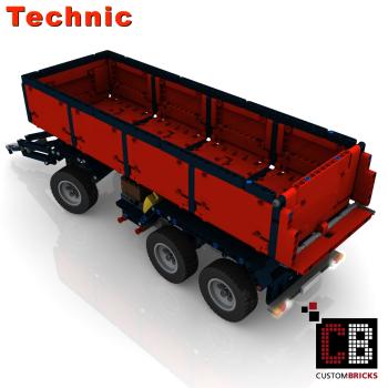 Custom LKW 42043 Anhänger mit Kippfunktion - rot