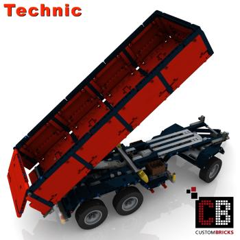 Custom LKW 42043 Anhänger mit Kippfunktion - rot