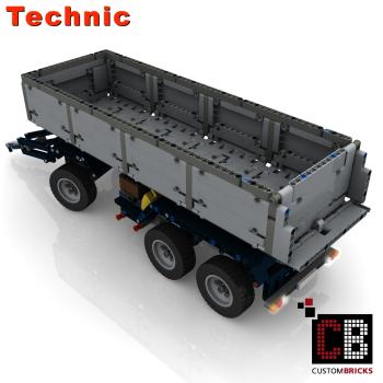 Custom 42043 trailer with tipping function - grey