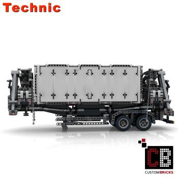 Bauanleitung instruction XXL Auflieger Container 20 Eigenbau Moc au Lego Technic 