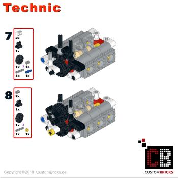 Complete set for converting LEGO model 42096 to RC