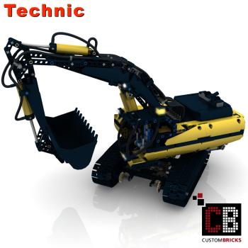 Custom RC Raupen Bagger mit Pneumatic