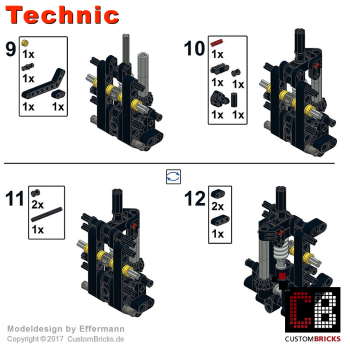 Custom Bulldozer - Minifigscale