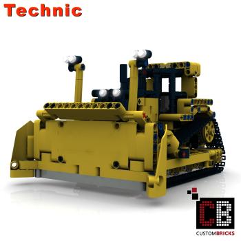 Custom Bulldozer - Minifigscale