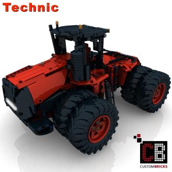 Custom RC großer roter Traktor