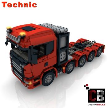 Custom RC truck 10x4 6 SLT Truck - red