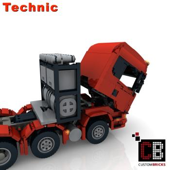 Custom RC truck 10x4 6 SLT Truck - red
