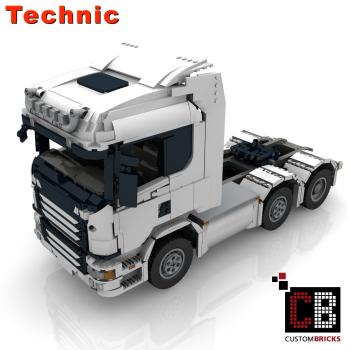 Custom RC weißer LKW 6x4 Truck