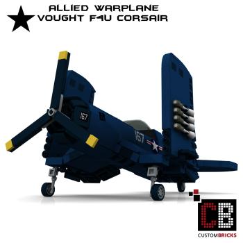 WW2 Warplane - Vought F4U Corsair - Blue Edition
