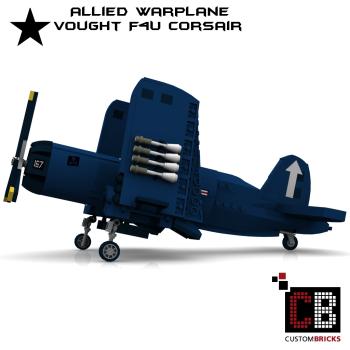 WW2 Warplane - Vought F4U Corsair - Blue Edition
