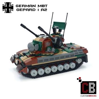 CUSTOM Bundeswehr MBT Gepard 1A2 Flakpanzer made of LEGO® bricks