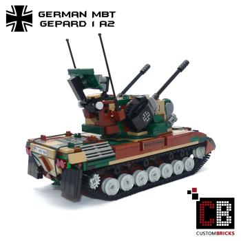 CUSTOM Bundeswehr MBT Gepard 1A2 Flakpanzer made of LEGO® bricks
