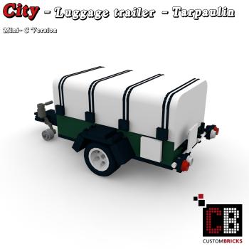 Custom Mini-C. Luggage Trailer with tarpaulin