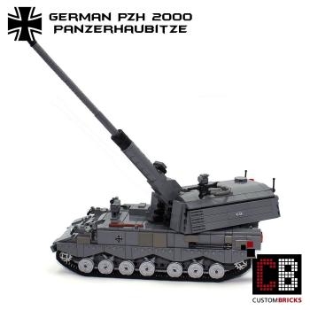CUSTOM Bundeswehr MBT Panzerhaubitze PzH 2000 made of LEGO® bricks