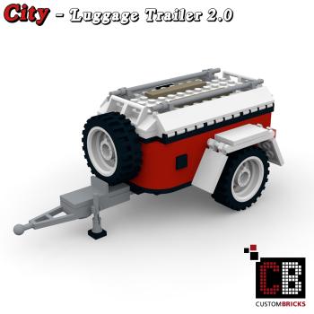 Custom T1 Luggage Trailer - 2.0 white
