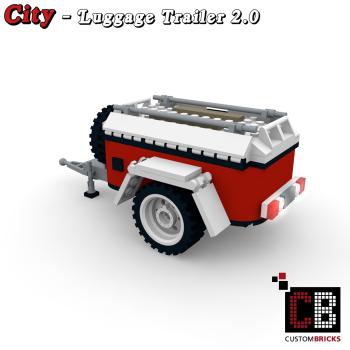 Custom T1 Luggage Trailer - 2.0 white