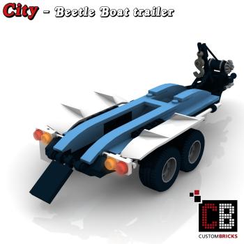 Custom Beetle trailer with boat