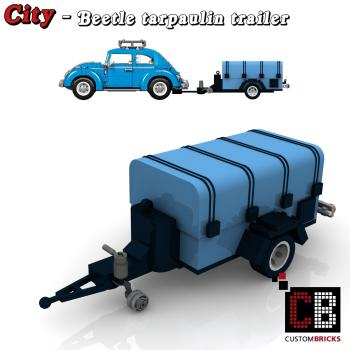 Custom Luggage Trailer with tarpaulin