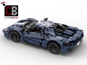 Custom 42154 RC Umbauanleitung blauer Sportwagen
