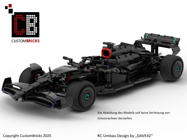 Custom 42171 RC Umbauanleitung F1 Rennauto schwarz