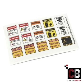 Custom Sticker - Gefahrenhinweise