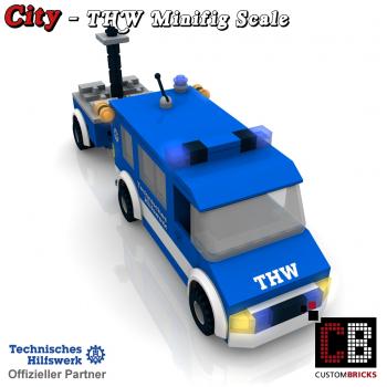 BAUANLEITUNG Eigenbau Custom THW Transporter Feldküche MOC für LEGO® Steine 