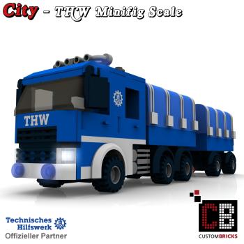 Custom THW Model - Truck long with trailer
