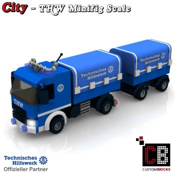 Custom THW Model - Truck short with trailer