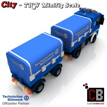 Custom THW Model - Truck short with trailer