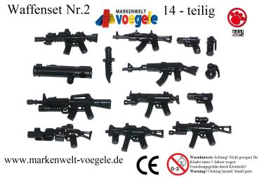 Custom minifig.cat  Weapons Set 2.  14 weapons and accessories for LEGO ® figures