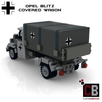 Custom WW2 Opel Blitz Planenwagen mit Hoheitszeichen