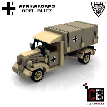 Custom WW2 Afrikakorps Opel Blitz covered wagon