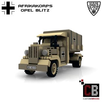 Custom WW2 Afrikakorps Opel Blitz covered wagon