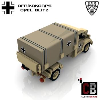 Custom WW2 Afrikakorps Opel Blitz covered wagon