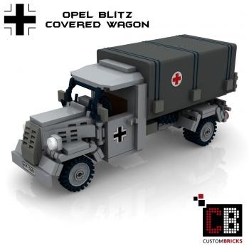 Custom WW2 Opel Blitz covered wagon with Red-cross