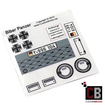 Custom Sticker Bundeswehr Biber Panzer