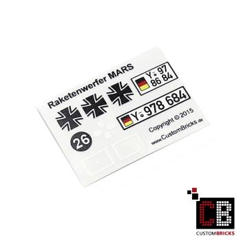 Custom Sticker Bundeswehr Raketenwerfer MARS