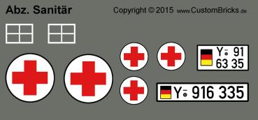 Custom Sticker Bundeswehr Sanitäter