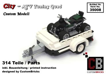 ATV Tuning Quad with trailer 10242 made of LEGO® bricks
