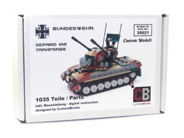 CUSTOM Bundeswehr MBT Gepard 1A2 Flakpanzer made of LEGO® bricks